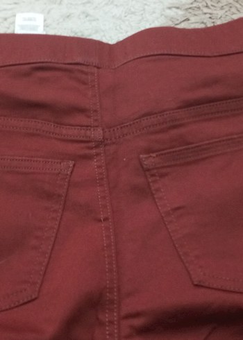 M&S Bordo Kadın Jeans - Görsel 5
