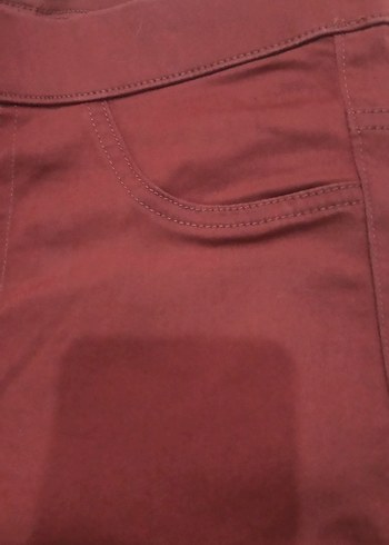 M&S Bordo Kadın Jeans - Görsel 4