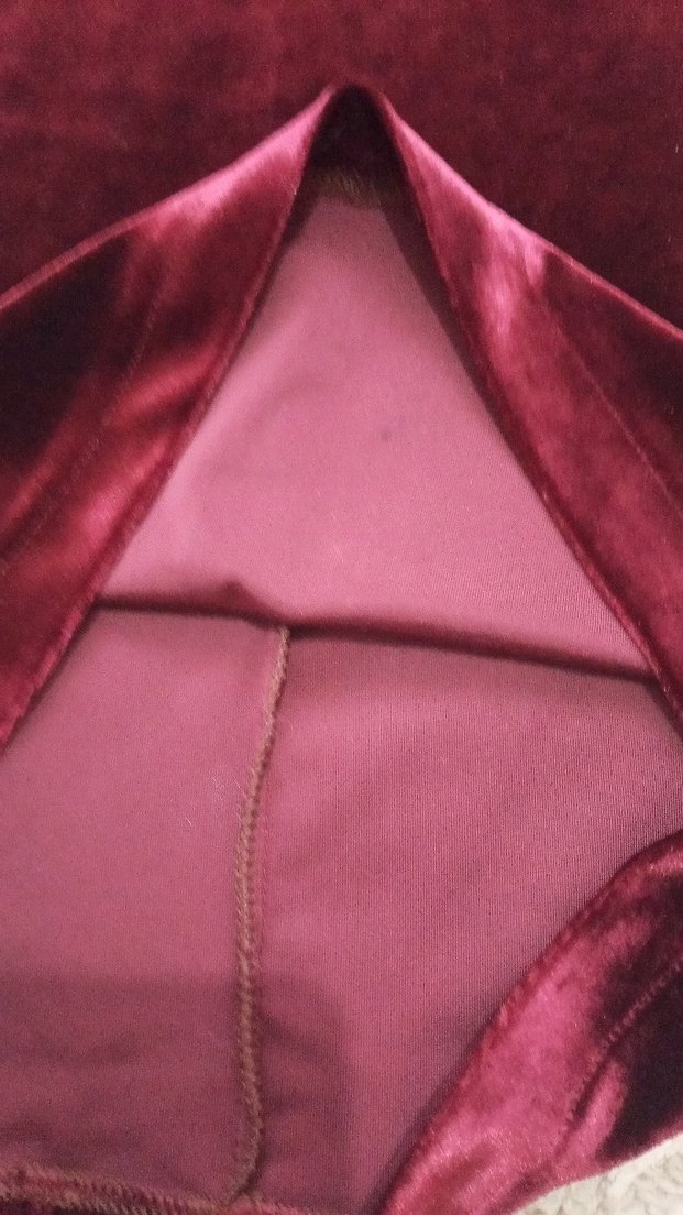 Bordo Kolsuz Süet Elbise - Görsel 3