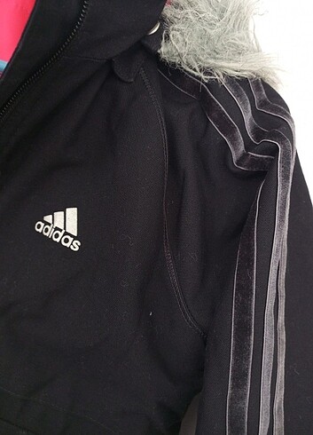 11-12 Yaş Beden siyah Renk Orijinal Adidas kız çocuk mont