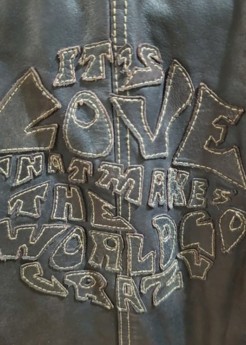 Vintage Kadın %100 Deri Ceket - Görsel 4