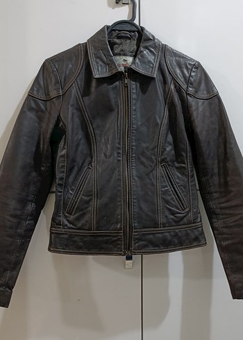 Vintage Kadın %100 Deri Ceket - Görsel 2