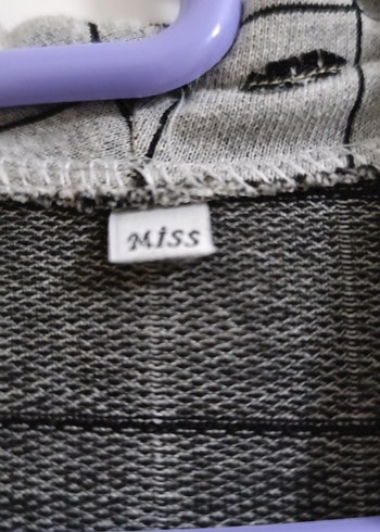 Gri Ekose Desenli Uzun Elbise - Görsel 2