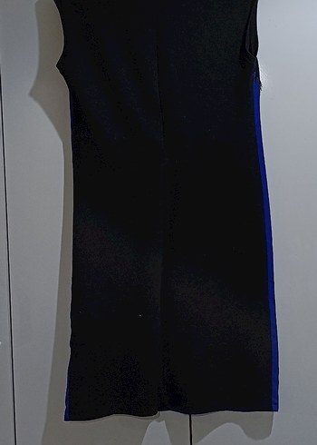 Dantel Detaylı Saks mavisi elbise - Görsel 3