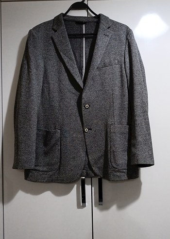 Düğmeli Gri Erkek Ceket - Görsel 2