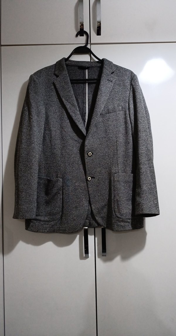 Düğmeli Gri Erkek Ceket - Görsel 2