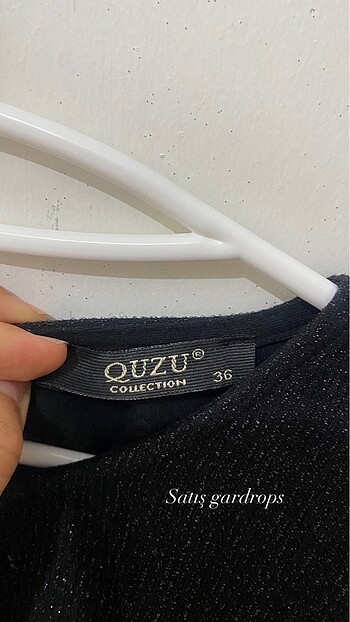 s Beden siyah Renk Simli elbise Quzu