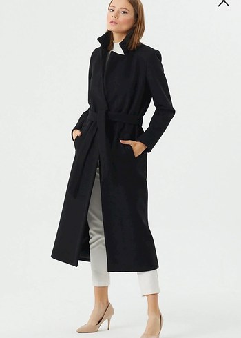 Siyah Uzun Klasik Kaban - Görsel 6