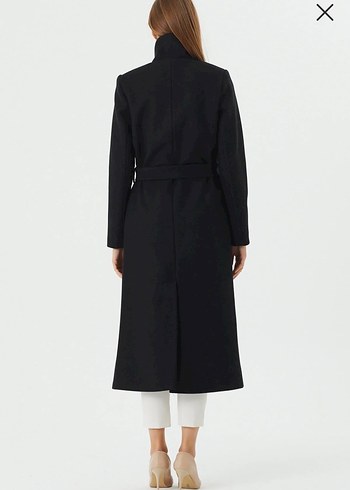 Siyah Uzun Klasik Kaban - Görsel 8