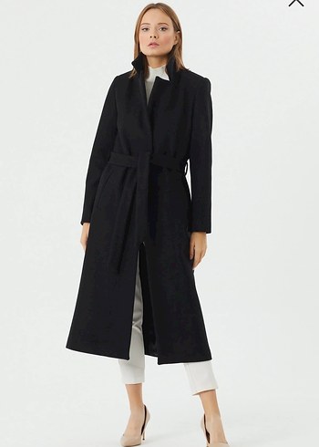 Siyah Uzun Klasik Kaban - Görsel 7