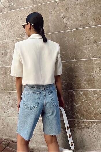 Crop ceket - Görsel 5