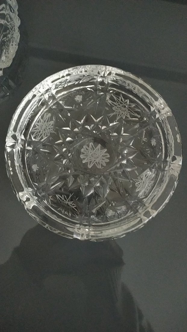 İşlemeli Beyaz kristal küllük - Görsel 2