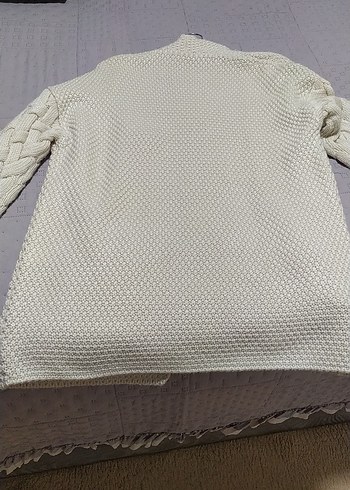 Bej Örgü Kadın Hırka - Görsel 2