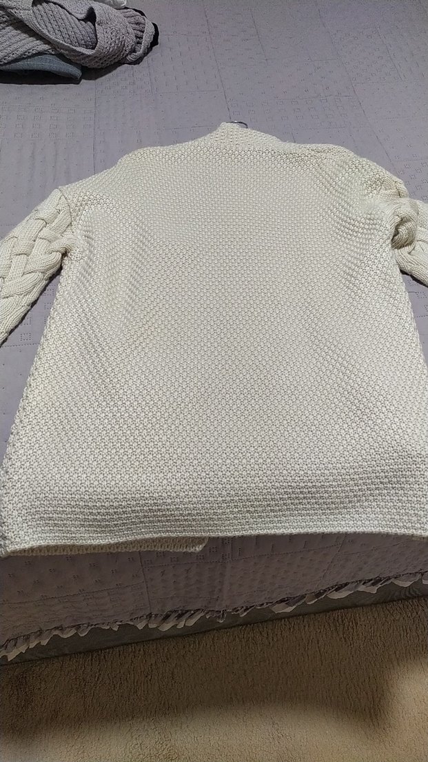 Bej Örgü Kadın Hırka - Görsel 2