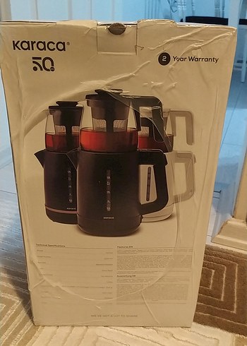 Karaca XL Siyah Çay Makinesi - Görsel 3