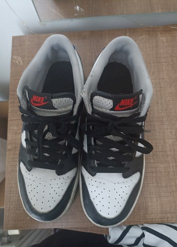 38,5 Beden mavi Renk Nike Siyah-Beyaz Laced Spor Ayakkabı