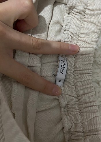 m Beden camel Renk Bej Midi Keten Kadın Kumaş Pantolon
