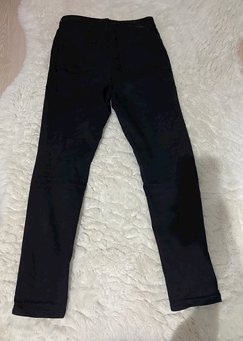 42 Beden Kadın Siyah Regular Fit Midi Kot Pantolon