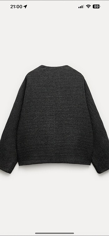 Zara zara manteco yünlü ceket