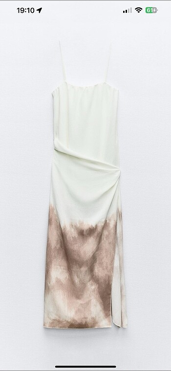 Zara zara ombre drapeli elbise