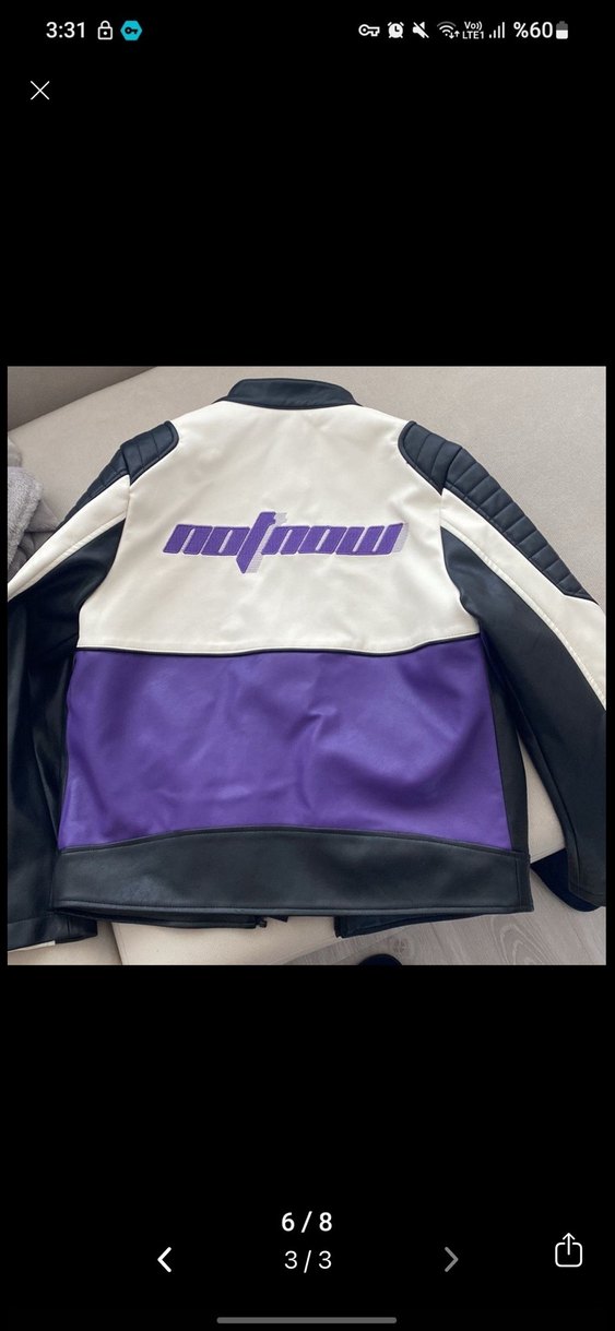 Bershka yarışcı ceketi deri ceket - Görsel 3