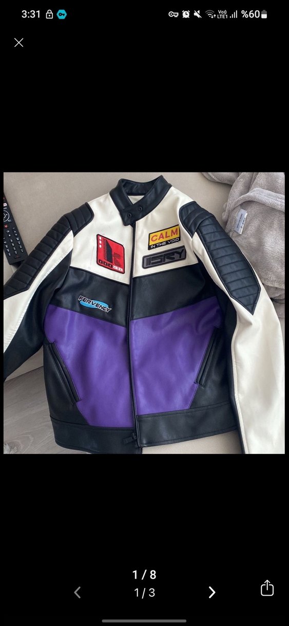 Bershka yarışcı ceketi deri ceket - Görsel 4