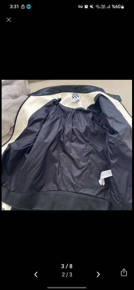 Bershka yarışcı ceketi deri ceket - Görsel 2