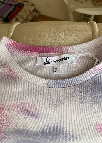 Kızlar İçin Pastel Renkli Tie-Dye Tişört - Görsel 3