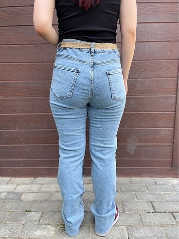 l Beden ZARA GENİŞ PAÇA KOT PANTOLON