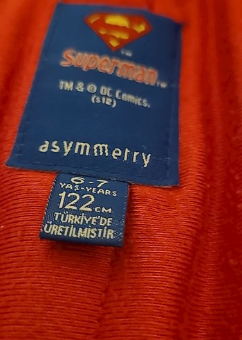 Superman logolu Mavi Kırmızı Kapüşonlu Erkek Çocuk Kayak Montu - Görsel 6