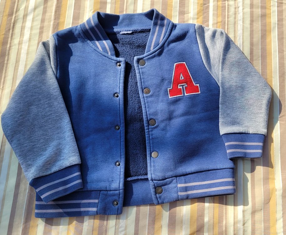 Düğmeli Mavi Erkek Çocuk Ceket - Görsel 3