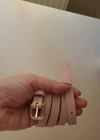 H&M Minimal Pudra Deri Kemer