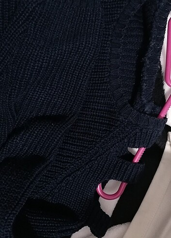 Lacivert kazak - Görsel 3