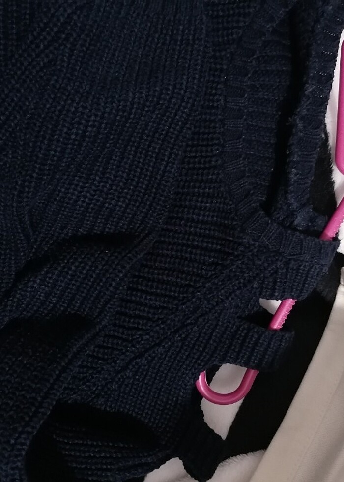 Lacivert kazak - Görsel 3