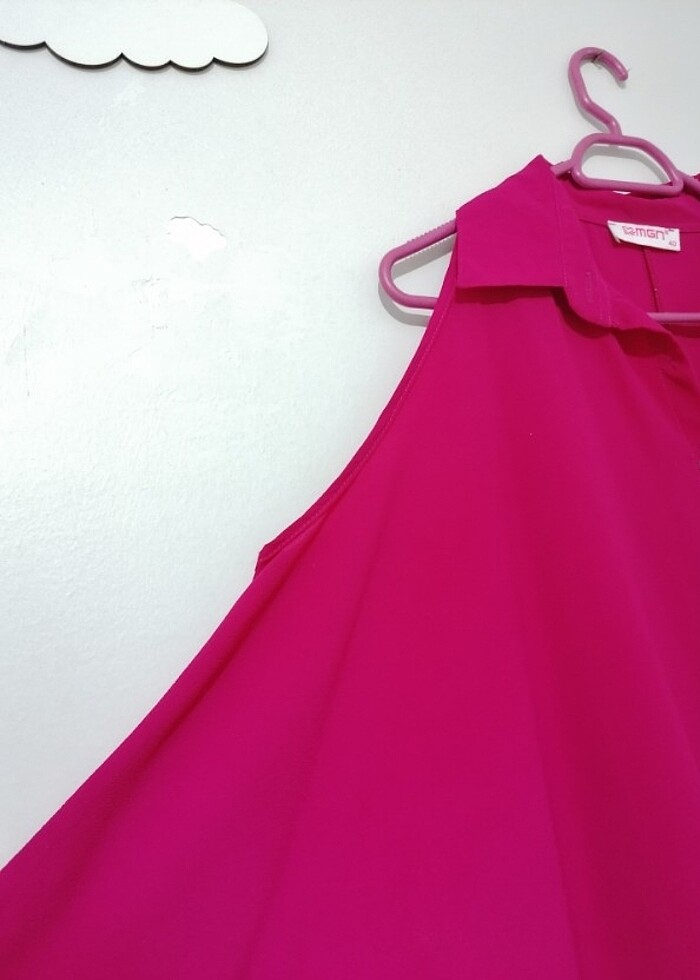 Omzu açık likralı gömlek - Görsel 5