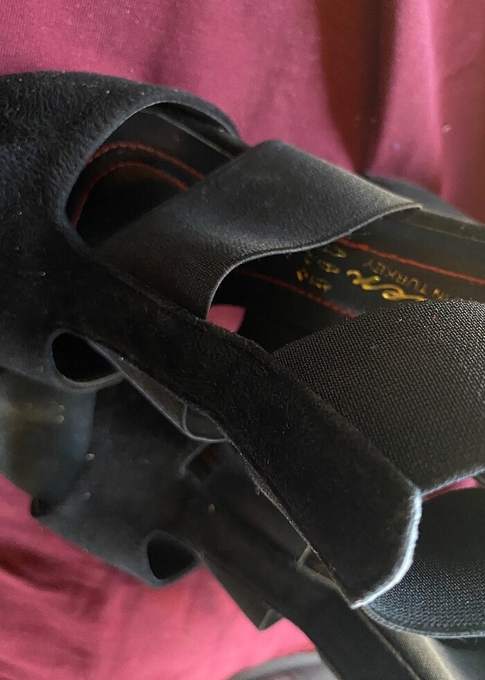 Lastikli topuklu ayakkabı - Görsel 2