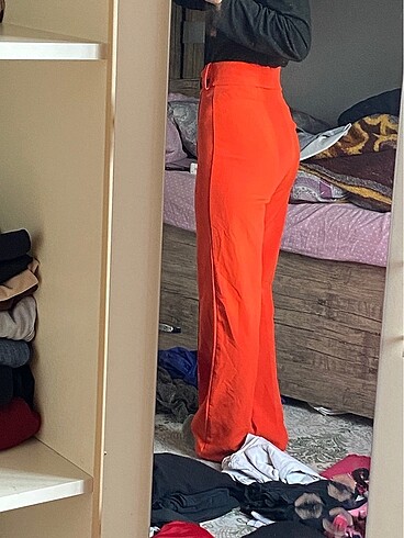 Nar Çiçeği Kumaş pantolon - Görsel 2