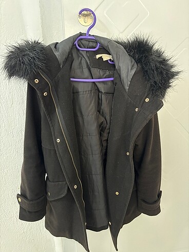 H&M siyah kaban
