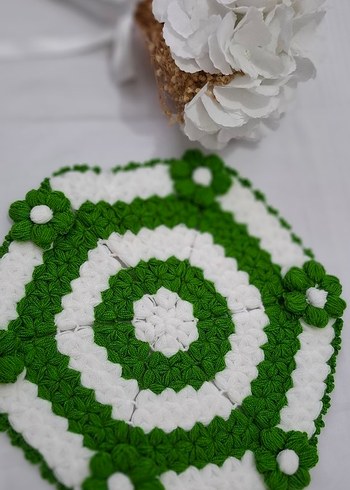 Nakışlı Yeşil Renkli Banyo lifimiz - Görsel 3