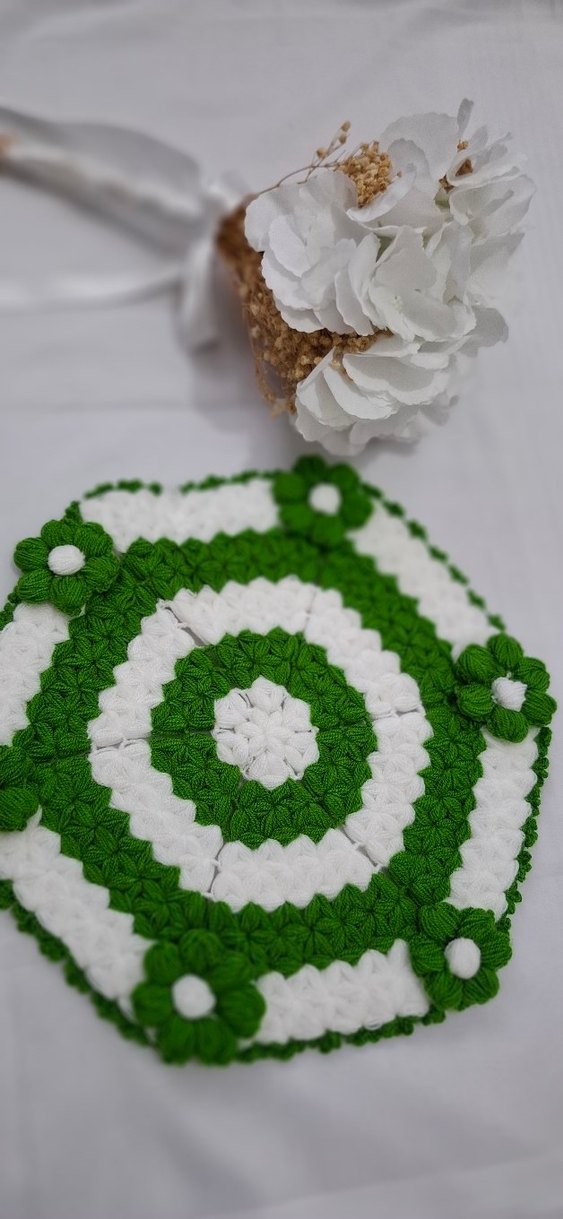 Nakışlı Yeşil Renkli Banyo lifimiz - Görsel 3