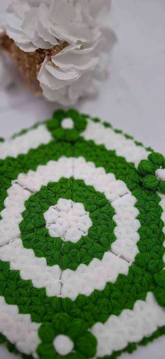 Nakışlı Yeşil Renkli Banyo lifimiz - Görsel 2