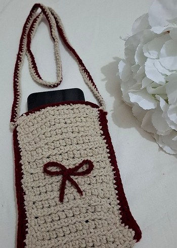 Nakışlı Dantel Detaylı Örgü Kadın Çapraz Çanta - Görsel 3