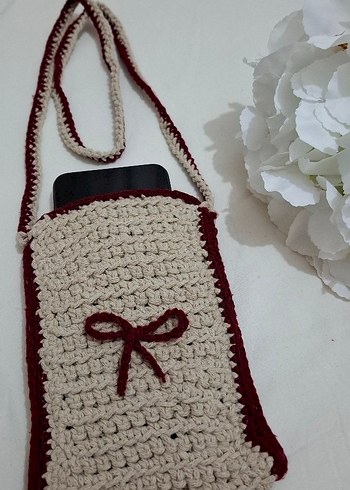 Nakışlı Dantel Detaylı Örgü Kadın Çapraz Çanta - Görsel 2