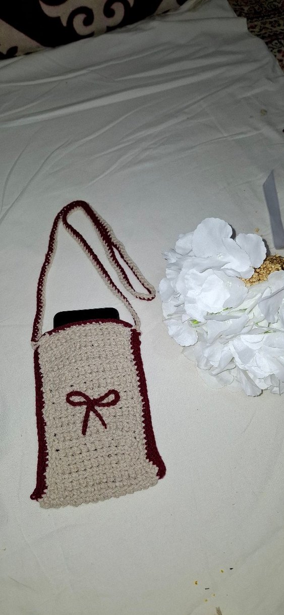 Nakışlı Dantel Detaylı Örgü Kadın Çapraz Çanta - Görsel 4