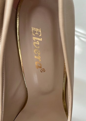 Bej ten rengi platform topuklu 39 - Görsel 3