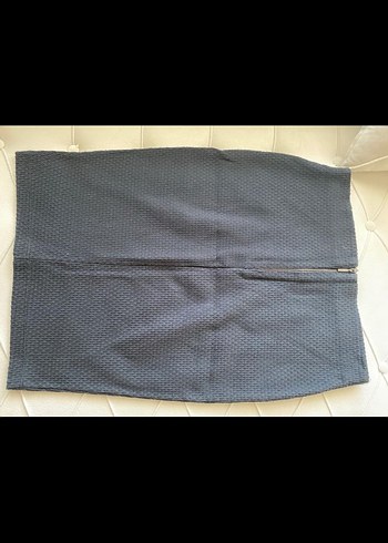 Lacivert  Midi Kalem Etek adil ışık l beden fermuarlı - Görsel 3