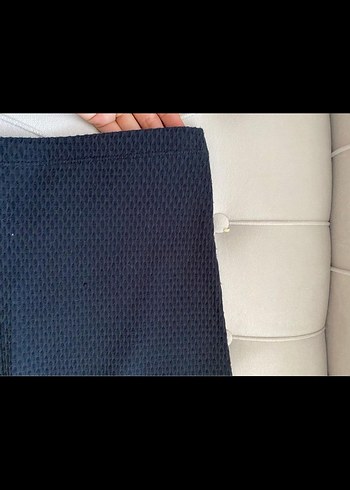 Lacivert  Midi Kalem Etek adil ışık l beden fermuarlı - Görsel 4