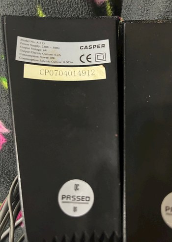 Gri Casper Bilgisayar Hoparlörleri kolon 2 li - Görsel 2