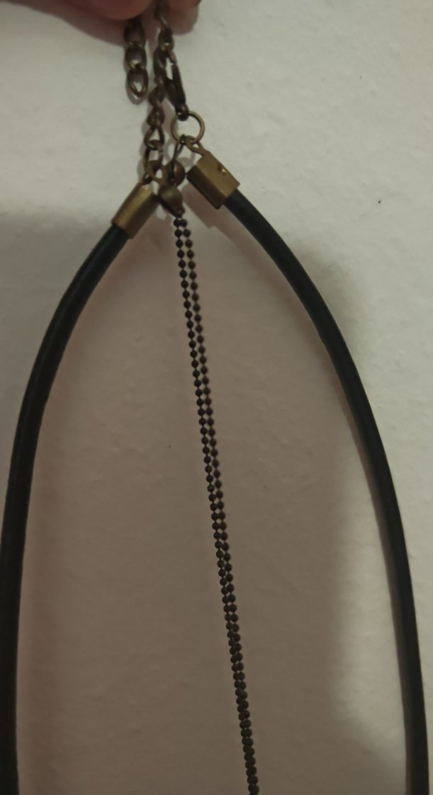 Turkuaz Etnik Desenli Zincir Detaylı Bohem Kolye - Görsel 4