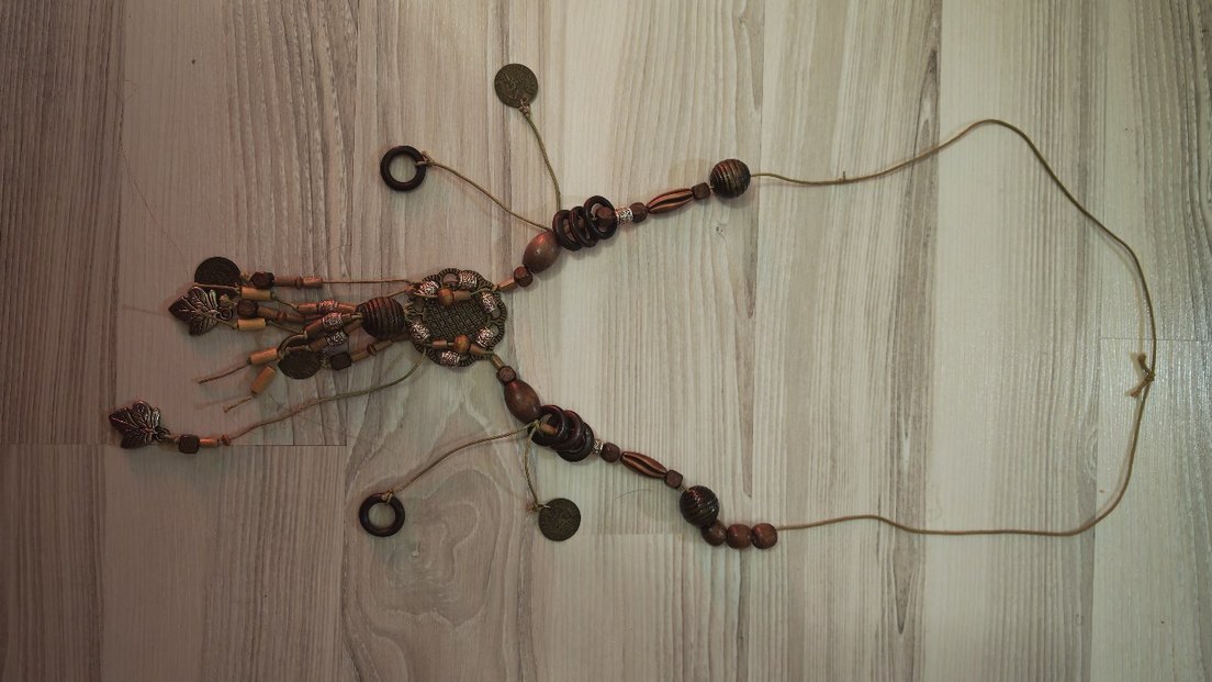 Bohem Etnik Boncuklu Uzun Kolye - Görsel 4